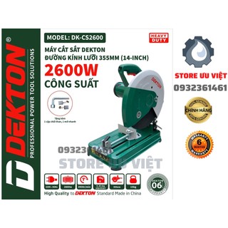 Máy cắt sắt dekton dk-cs2600 2600w chính hãng dây đồng 100% đế dày chịu lực giá tốt