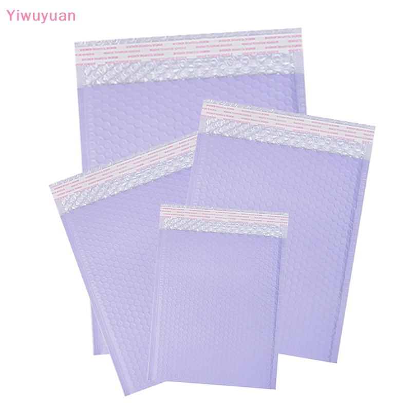 < Yiwuyuan > 10 Túi Bong Bóng Tím Tự Đóng Gói Hàng Bảo Vệ Chống Rơi Bền Bỉ Dùng Làm Quà Tặng Mới
