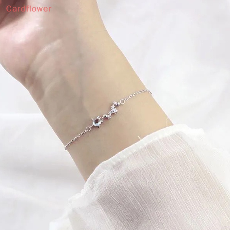 < Cardflower > Vòng Tay Hình Trăng Sao Cá Tính Cho Nữ Sinh