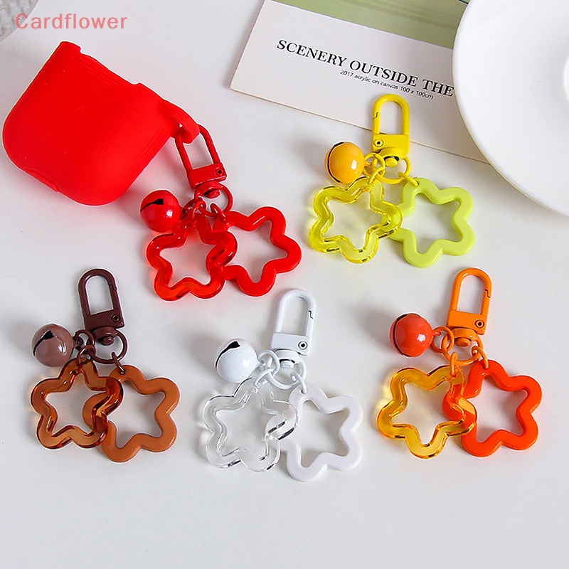 Móc Khóa Gắn Chuông Và Tai Nghe Bằng Acrylic Sáng Tạo Cho Nữ