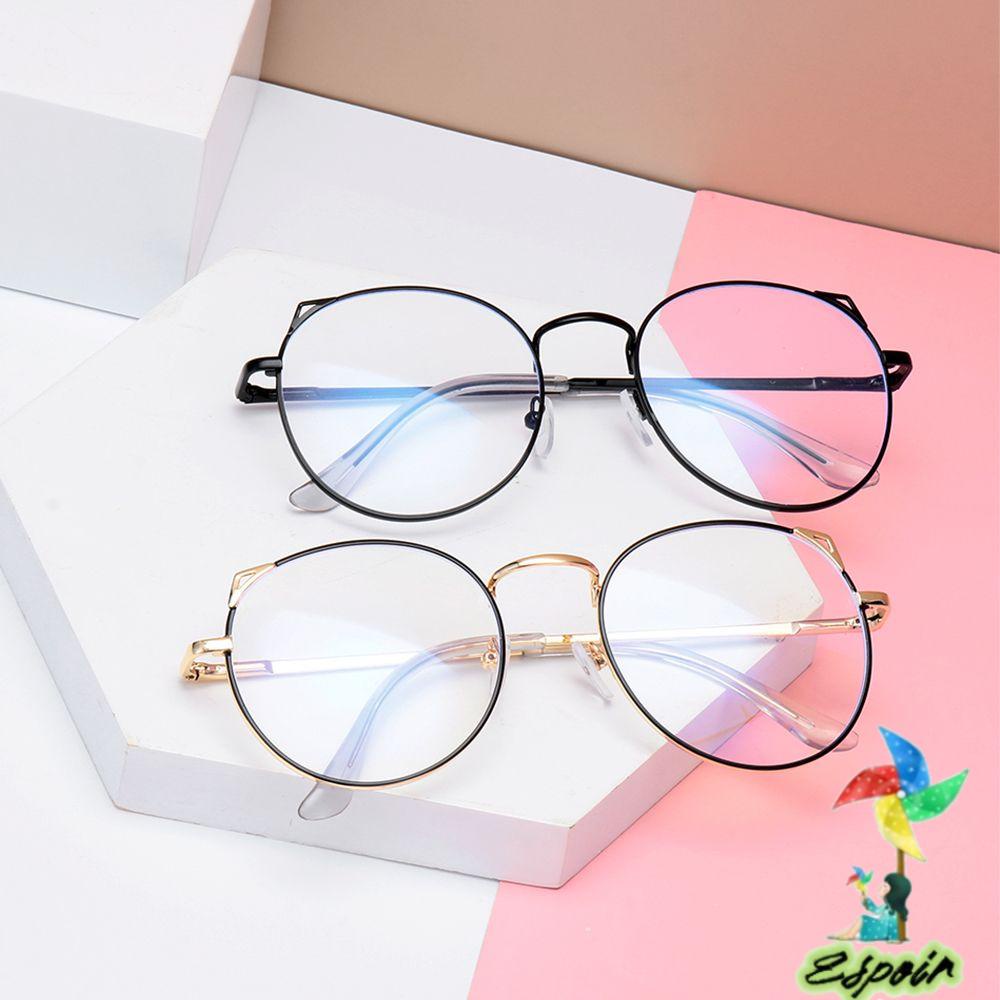 ESPO Mắt Kính Gọng Tròn Chống Chói Chống Ánh Sáng Xanh Thời Trang Phong Cách Retro