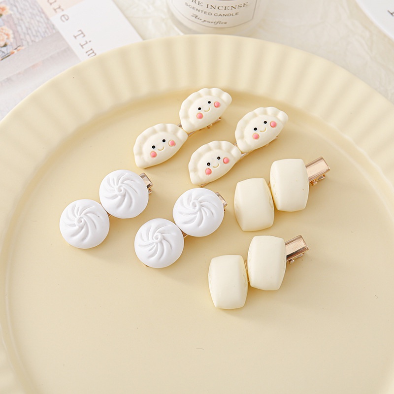 Kẹp Tóc Đồ Ăn - Cơm, Trứng, Bánh Bao Thiết Kế Siêu Độc Lạ Đáng Yêu