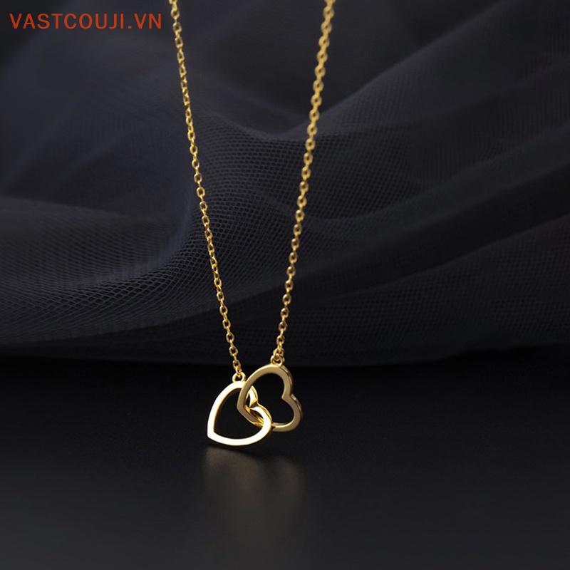 Vòng Cổ Choker Bằng Thép Titan Mặt Hình Trái Tim Thời Trang Cho Nữ