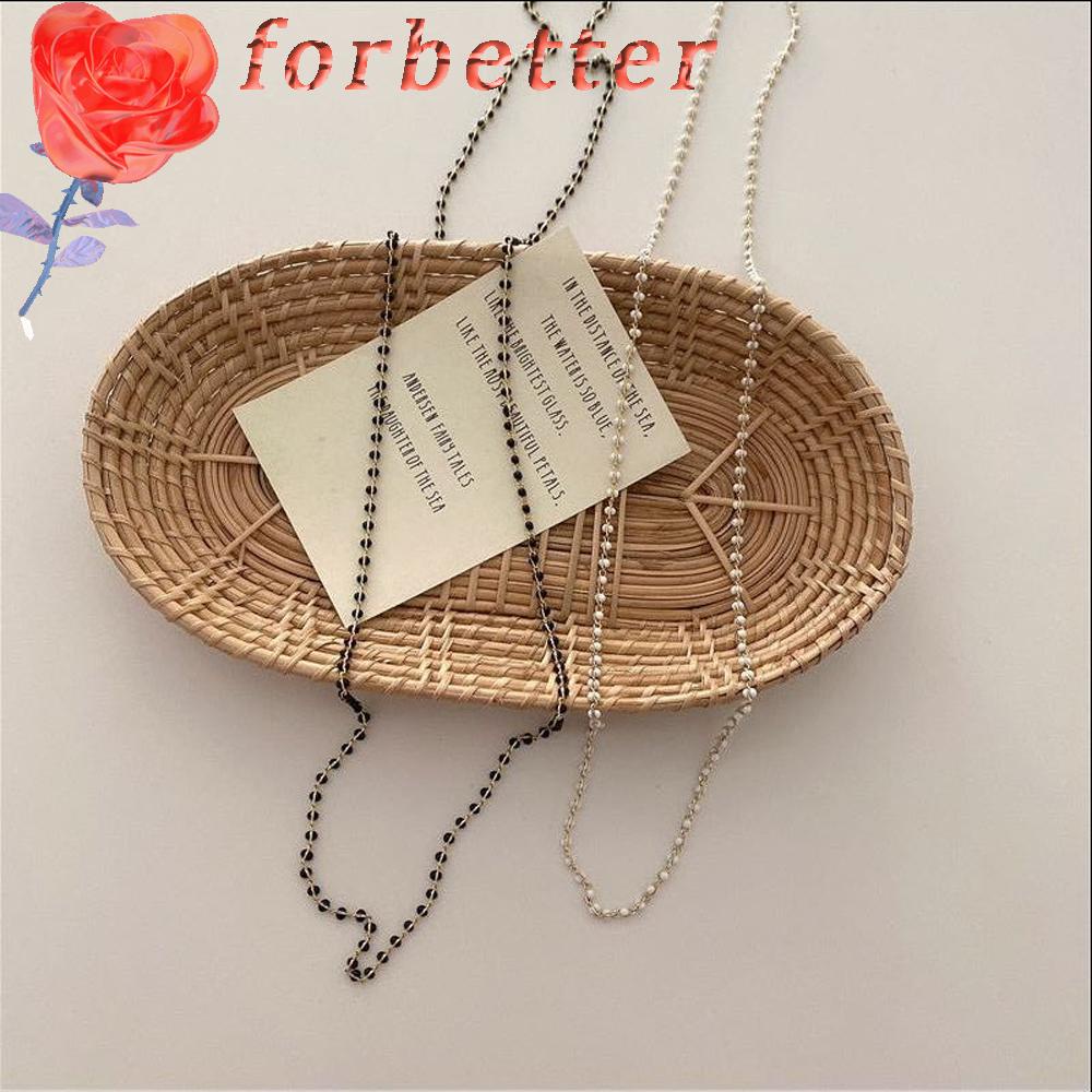 FORBETTER Dây Đeo Kính Chống Thất Lạc Bằng Acrylic Kim Loại Phối Chuỗi Hạt Thời Trang