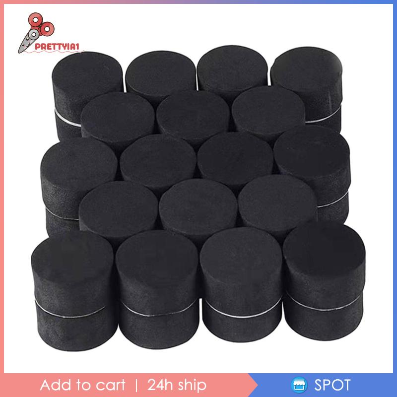 Bộ 40 Miếng Dán Chân Chậu Hoa Bằng EVA Một Mặt Màu Đen Tàng Hình