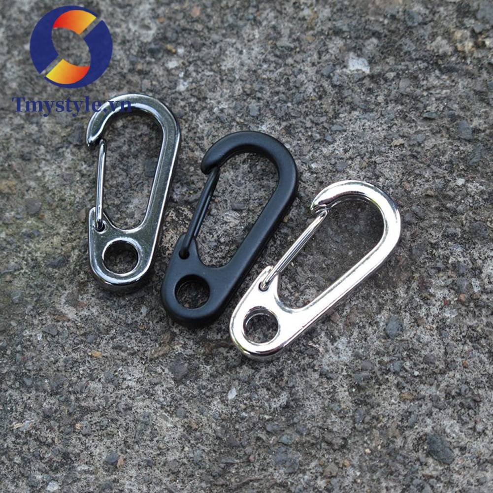 Bộ 5 Móc Khóa Hợp Kim Mini Hình Chữ D Màu Sắc Ngẫu Nhiên