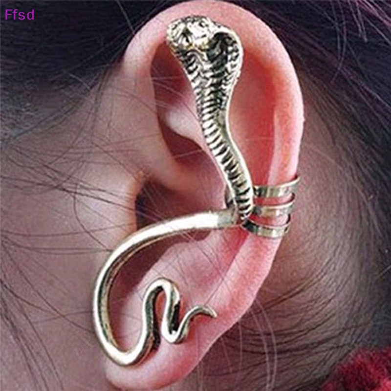 {Ffsd} Khuyên Kẹp Vành Tai Dạng Móc Trang Sức Unisex Phong Cách Gothic Bán Chạy