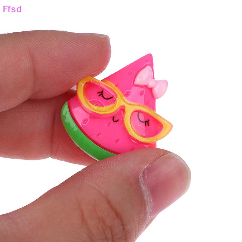 {Ffsd} Set 10 Quả Bơ Dâu Chanh Dưa Hấu Mini Bằng Nhựa Resin Làm Đồ Trang Sức Thủ Công DIY Trang Trí Sổ Lưu Niệm