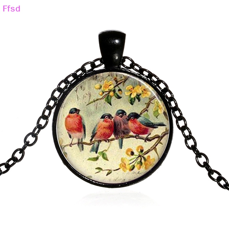 {Ffsd} Vòng cổ Mặt Kính Tròn Cổ Điển Cho Nữ Bán Chạy