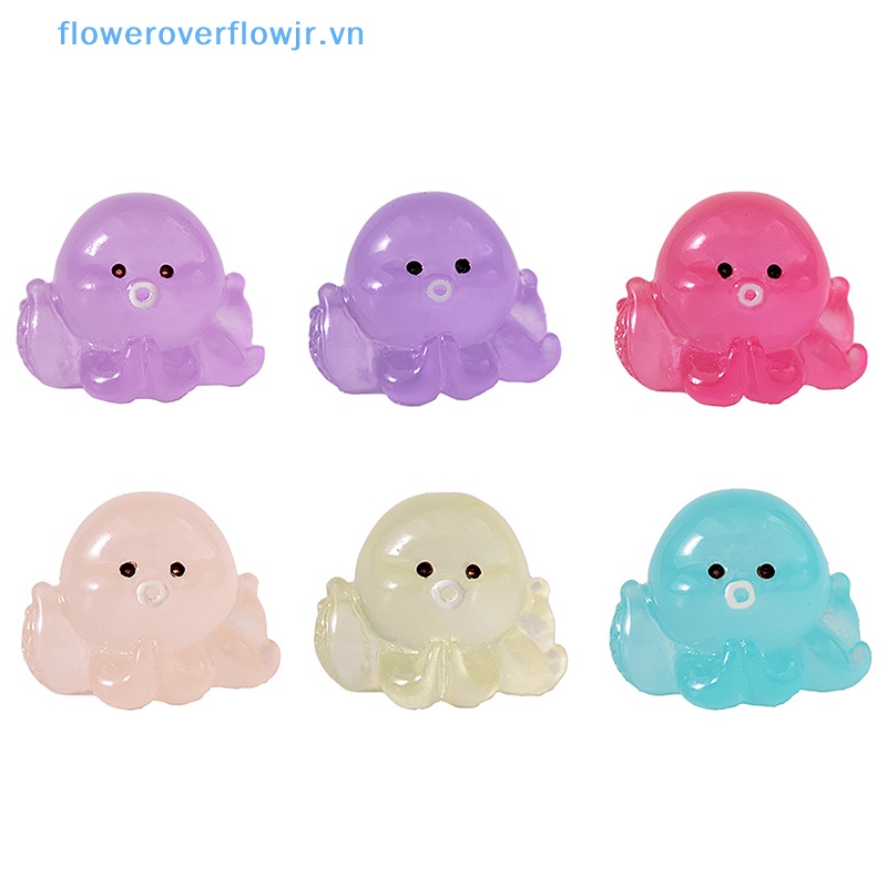 1 / 5 Tượng Bạch Tuộc Hoạt Hình Bằng Nhựa Phát Sáng Trang Trí Bảng Điều Khiển Xe Hơi