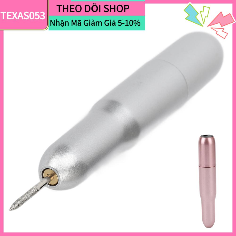Texas053 Máy mài móng tay Điện cầm bằng nhựa USB 20000 RPM khoan để loại bỏ da chết