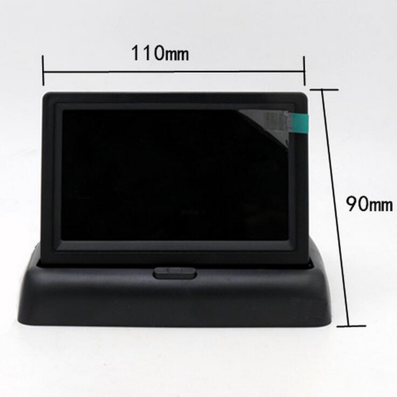 Màn HìNh ĐiềU KhiểN TFT-LCD 4.3 "Gấp Mở Dễ Dàng + Camera TrướC Cho Xe Hơi