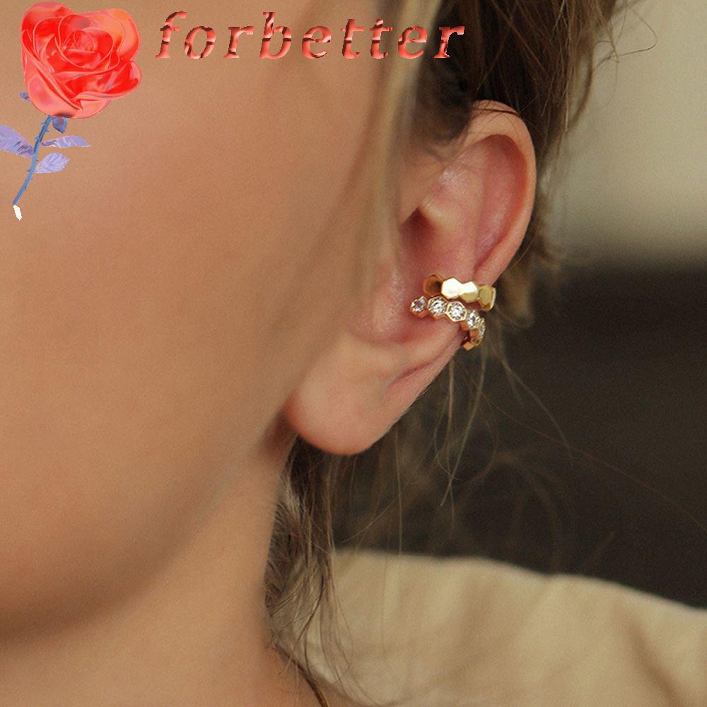 FORBETTER Khuyên Kẹp Vành Tai Bạc 925 Thời Trang Cho Nữ