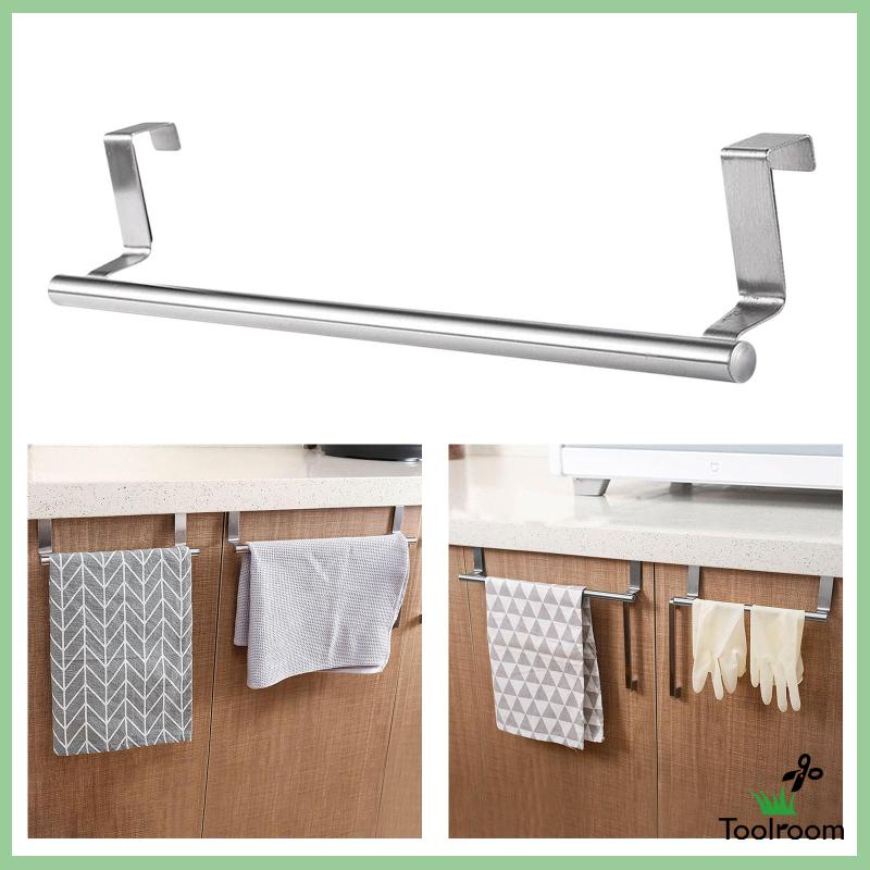 Giá Treo Khăn Bằng Thép Không Gỉ Không Cần Khoan Tiện Dụng Cho Nhà Bếp /