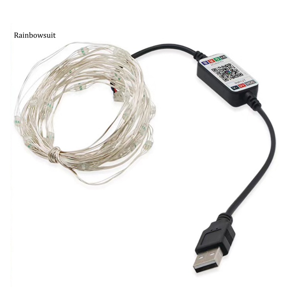 [RB] Dây Đèn LED RGB ABS Bluetooth Độ Sáng Cao Cho Giáng Sinh