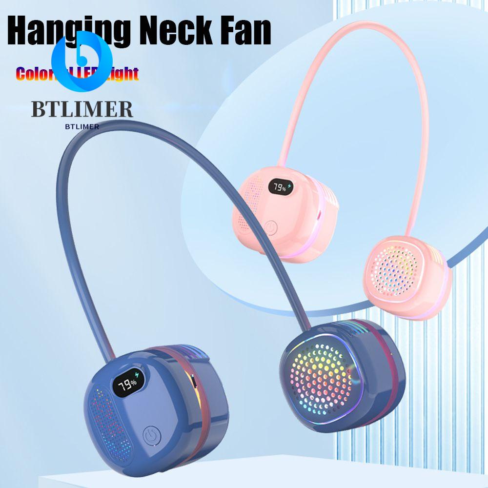 BTLIMER Quạt Thể Thao Đeo Cổ Không Cánh Không Gây Tiếng Ồn Tiện Dụng