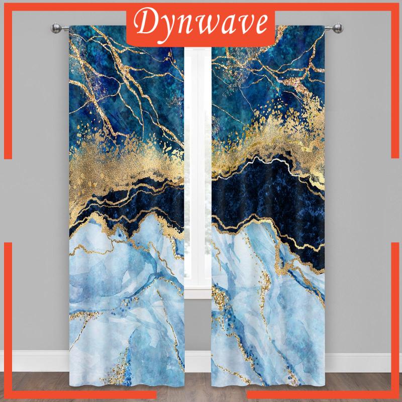 Set 2 Rèm Cửa Sổ Bằng Polyester In Họa Tiết Trang Trí Phòng Ngủ / Phòng Khách