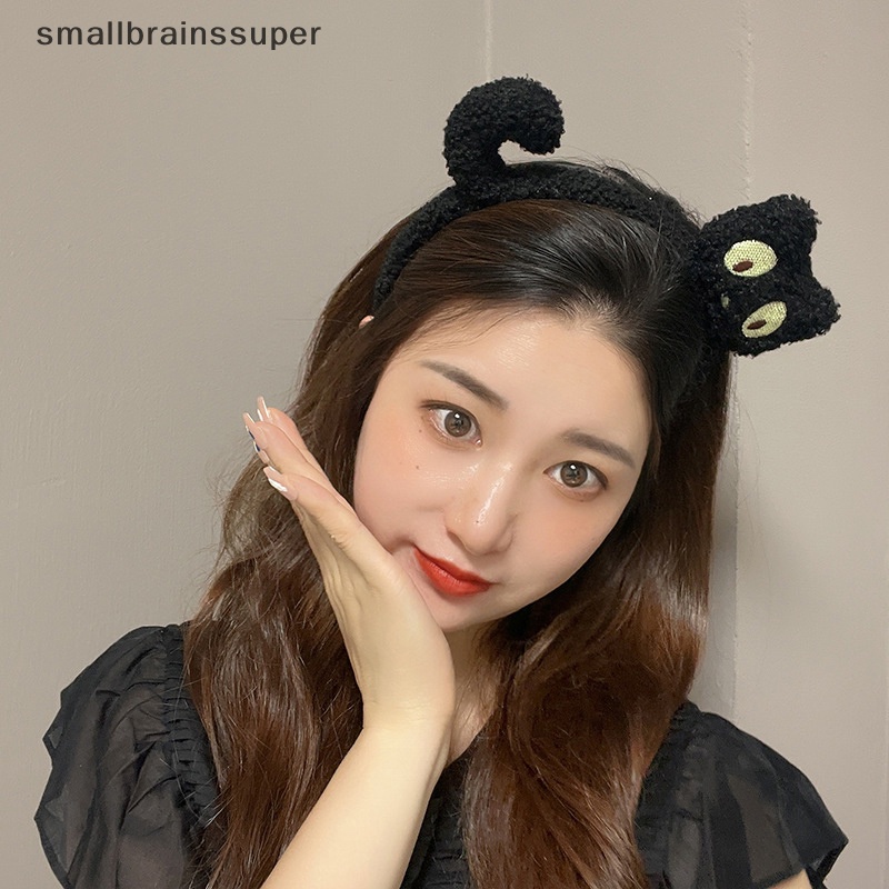 Băng Đô Cài Tóc Hình Chú Mèo Hoạt Hình Bằng Lông Nhung Thời Trang Thu Đông Hàn Quốc Cho Nữ SBS