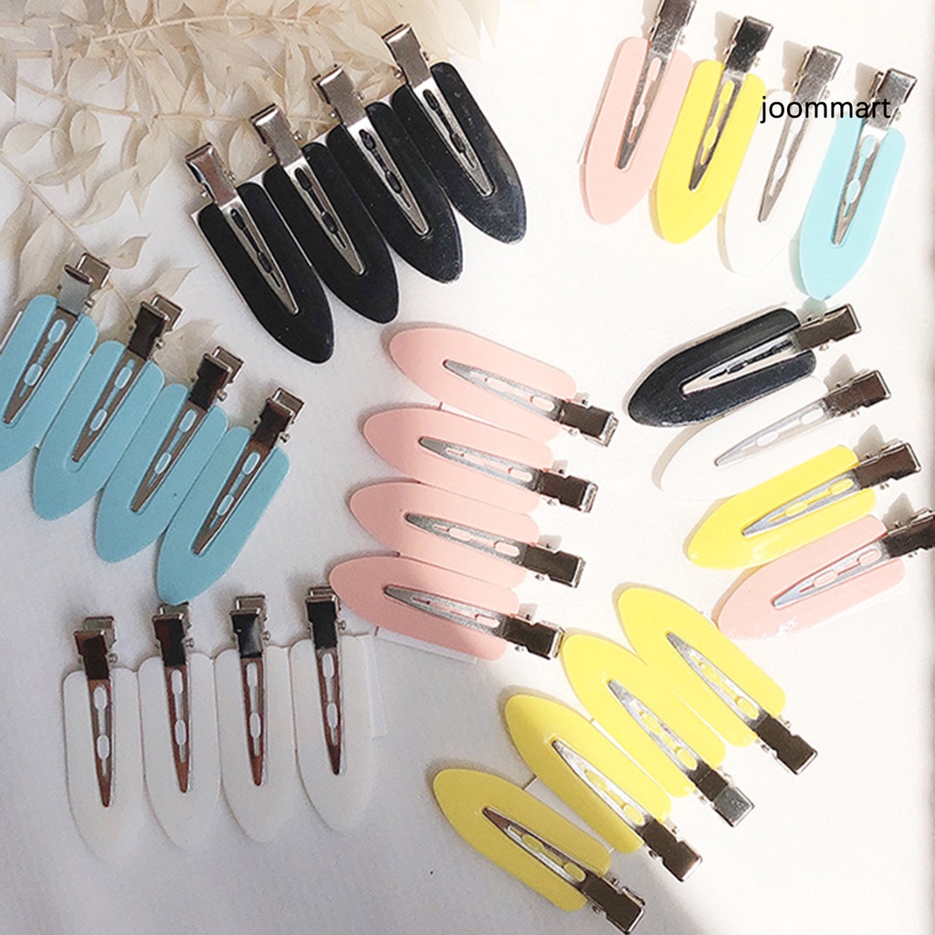 Bộ 4 Kẹp Tóc Acrylic Màu Sắc Tươi Sáng Siêu Nhẹ Không Trượt Dễ Sử Dụng