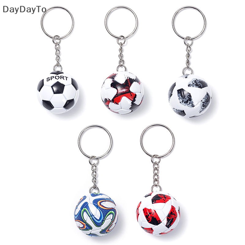 Móc Khóa Da PU Hình Quả Bóng Đá Thời Trang Dành Cho Nam Và Nữ