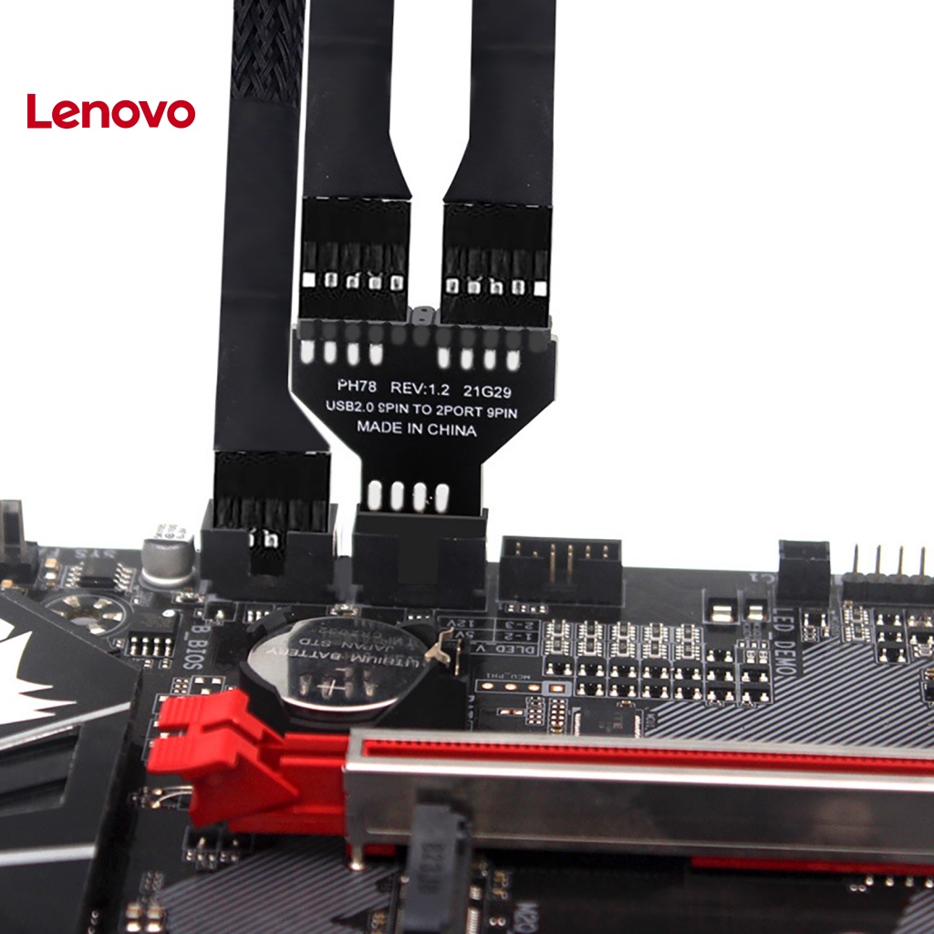 Đầu Nối Bo Mạch Chủ Hoa Hướng Dương Cổng USB2.0 9Pin Sang 2 9Pin Cho Đèn RGB Máy Tính