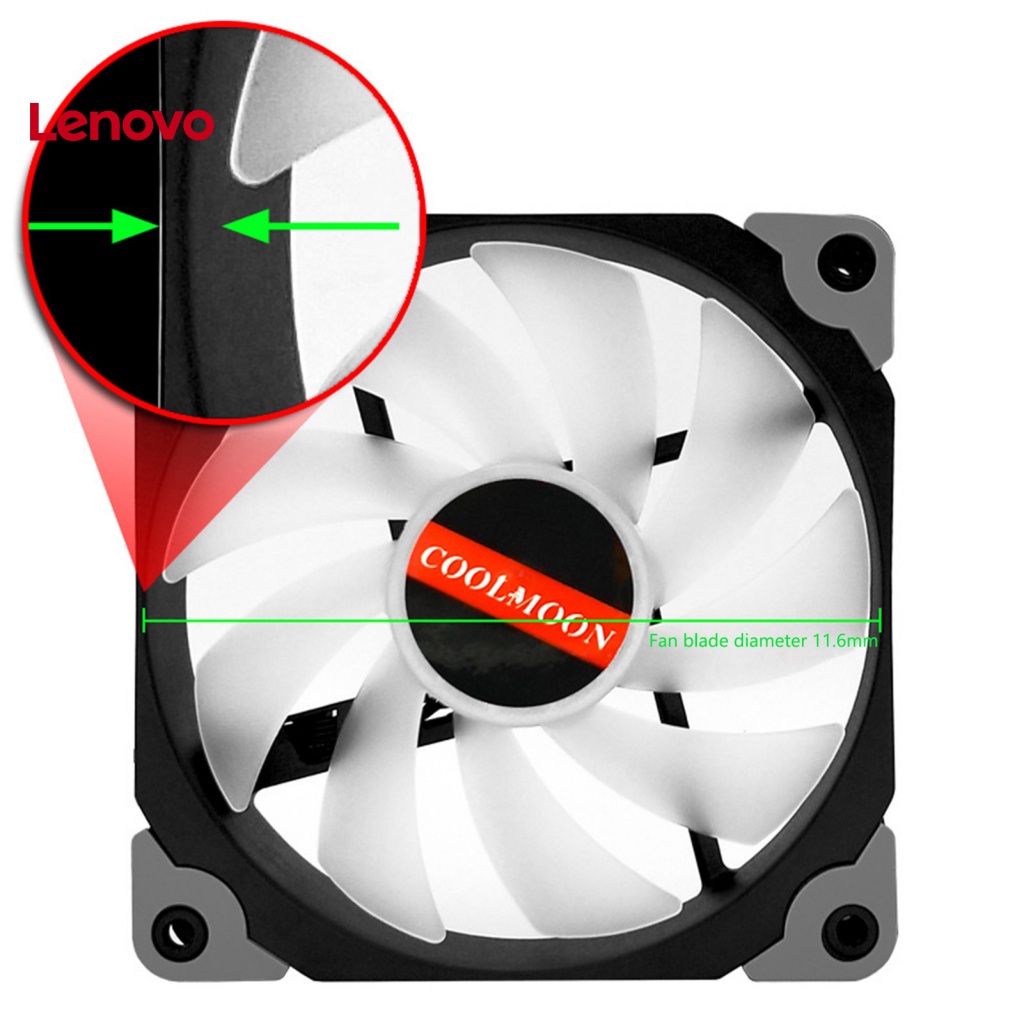 Quạt Làm Mát 12cm 4Pin ARGB Bằng PC Có Đèn RGB Nhiều Màu Sắc