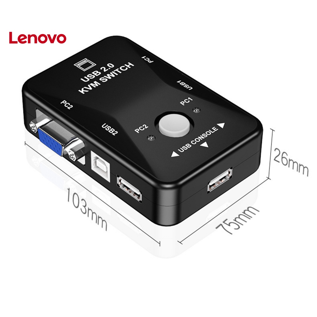 Công Tắc KVM Chuyển Đổi HD Chịu Nhiệt Độ Cao USB VGA Cho Bàn Phím Máy Tính