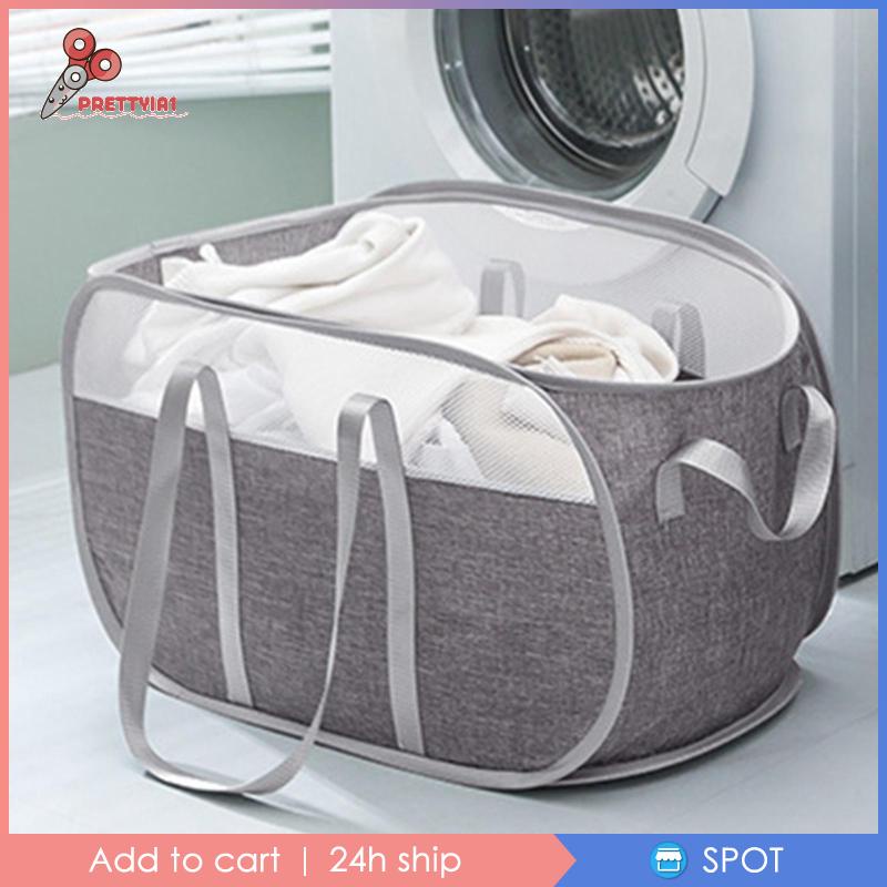 Giỏ Đựng Đồ Giặt Thoáng Khí Có Tay Cầm Tiện Dụng