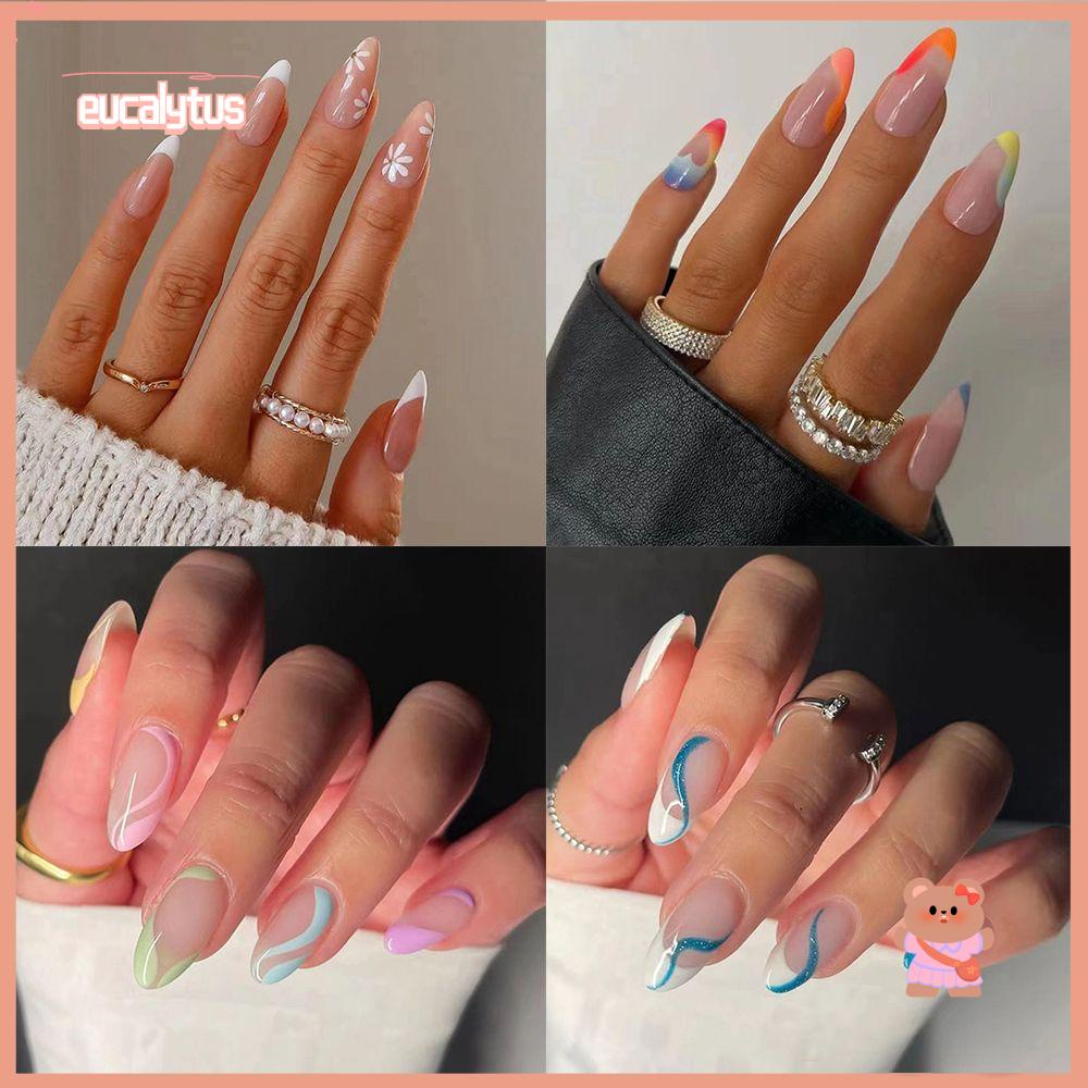 EUTUS Hộp 24 Móng Tay Giả Thời Trang Cho Nữ