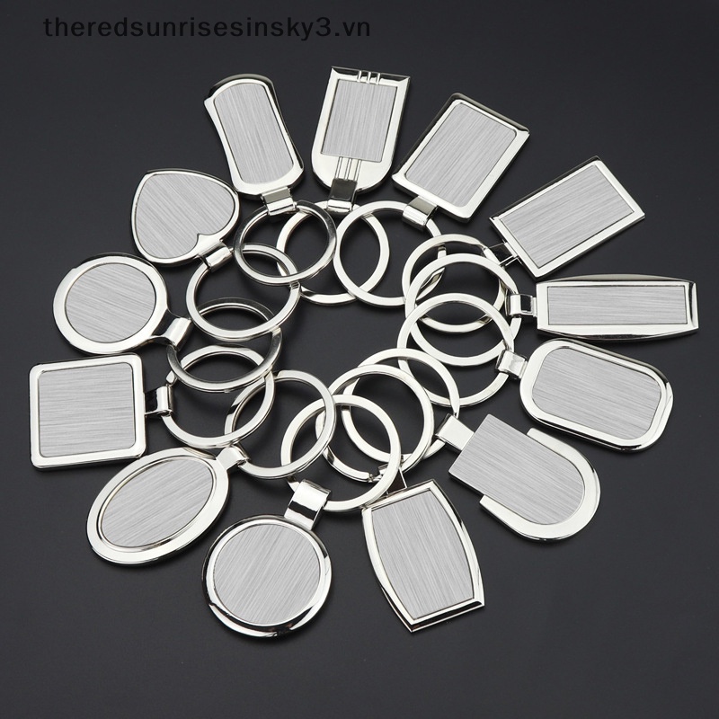 Móc Chìa Khóa Bằng Thép Không Gỉ DIY Thời Trang