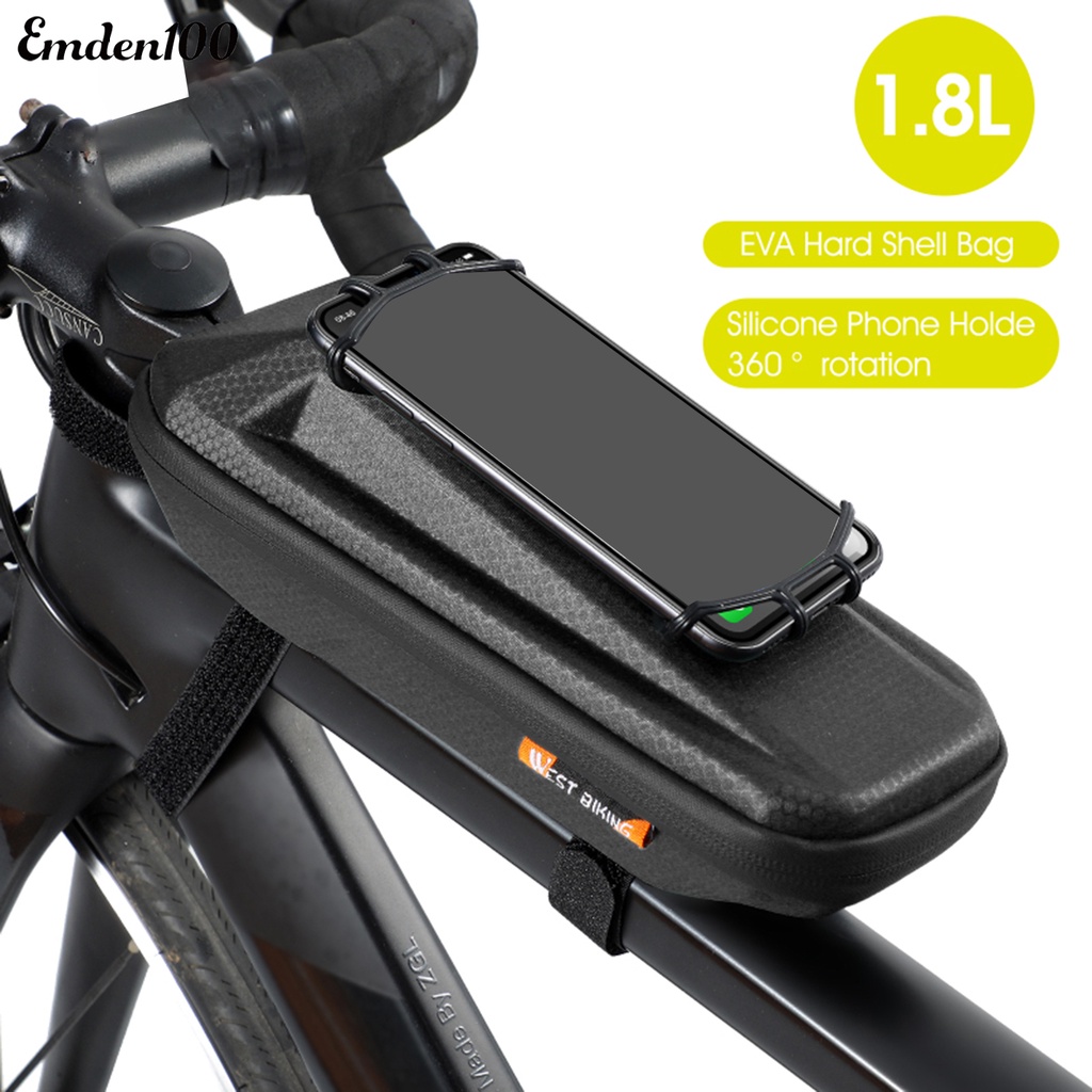 [EMDEN] Túi Đựng Điện Thoại Di Động Đa Năng Khóa Kéo Nhỏ Gọn Ổn Định Chống Thấm Nước Có Thể Xoay Cho Xe