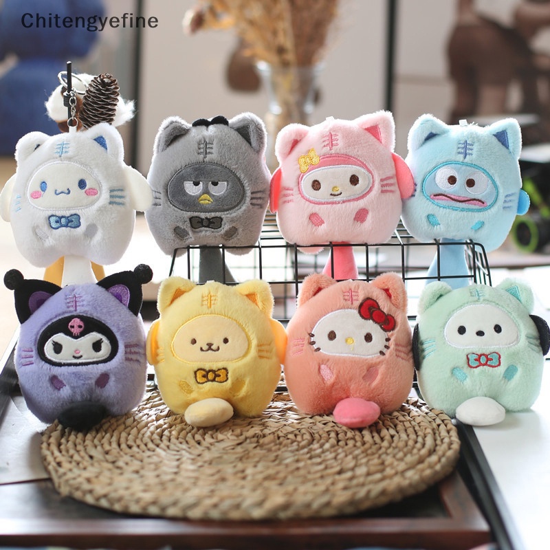 SANRIO Móc Khóa Hình Thú Nhồi Bông Kuromi Kuromi My Melody Cinnamoroll Dễ Thương