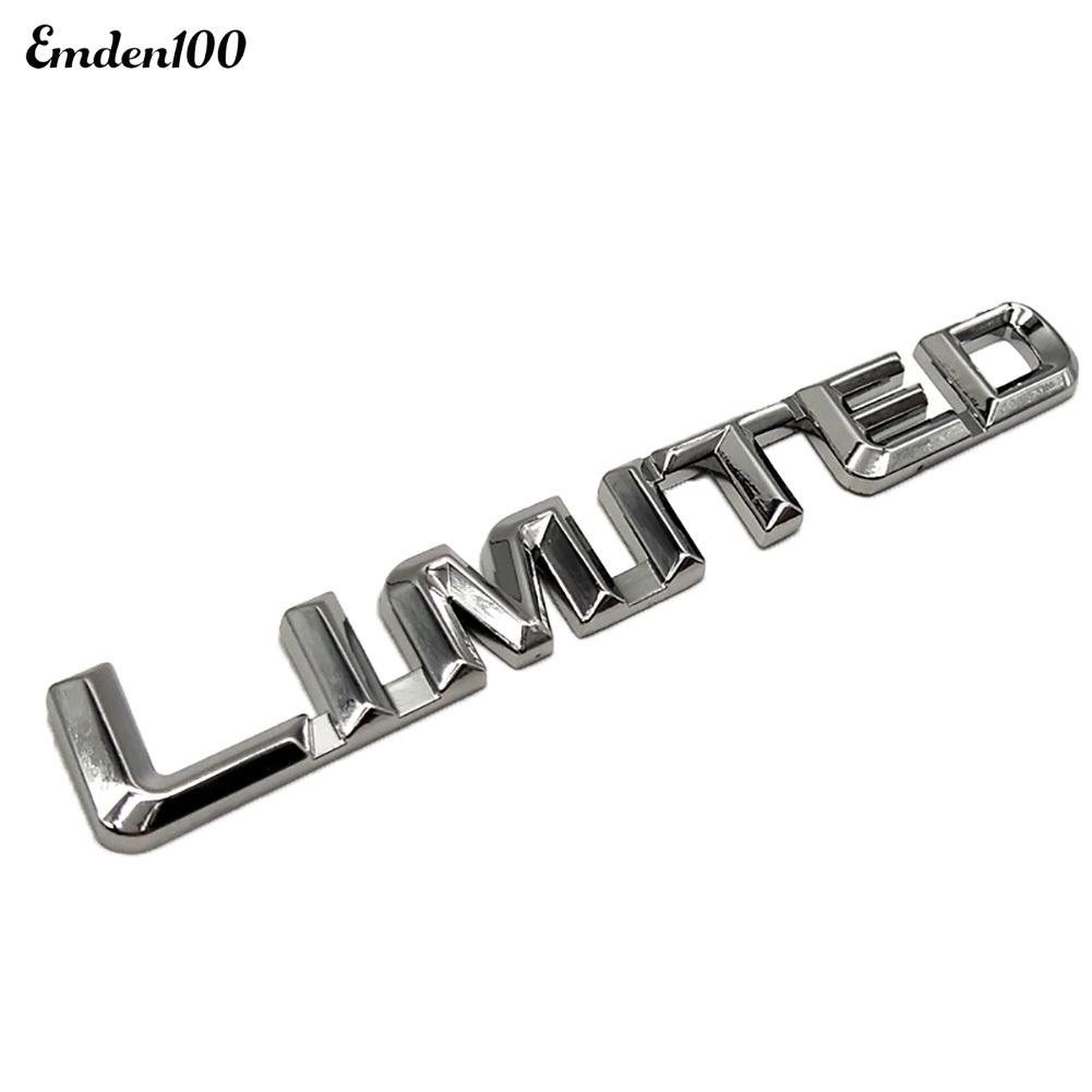 Hình Dán Chữ Italic 3D Bằng Kim Loại Trang Trí Thân Xe Hơi