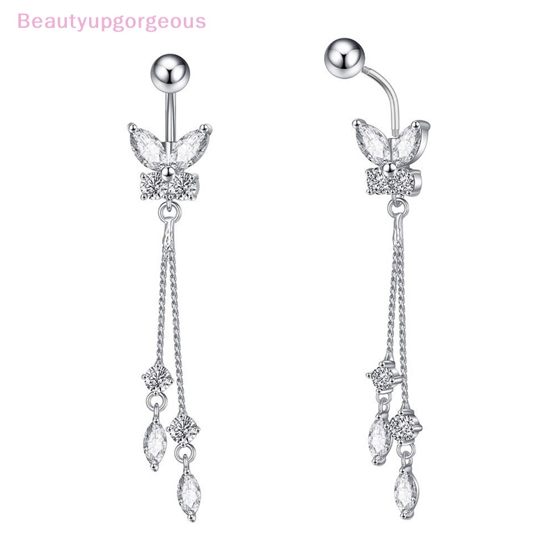 1 Khuyên Rốn Đính Đá Zircon Hình Đôi Cánh