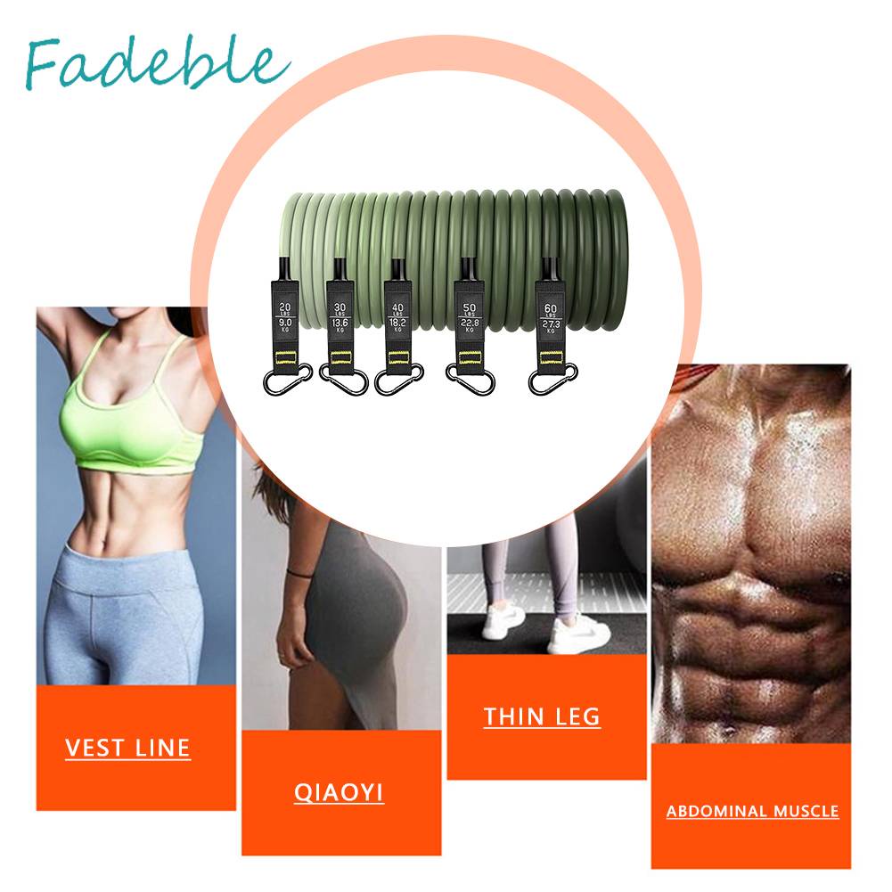 Set 11 Dụng Cụ Dây Kéo Đàn Hồi Hỗ Trợ Tập Thể Hình Chống Trượt