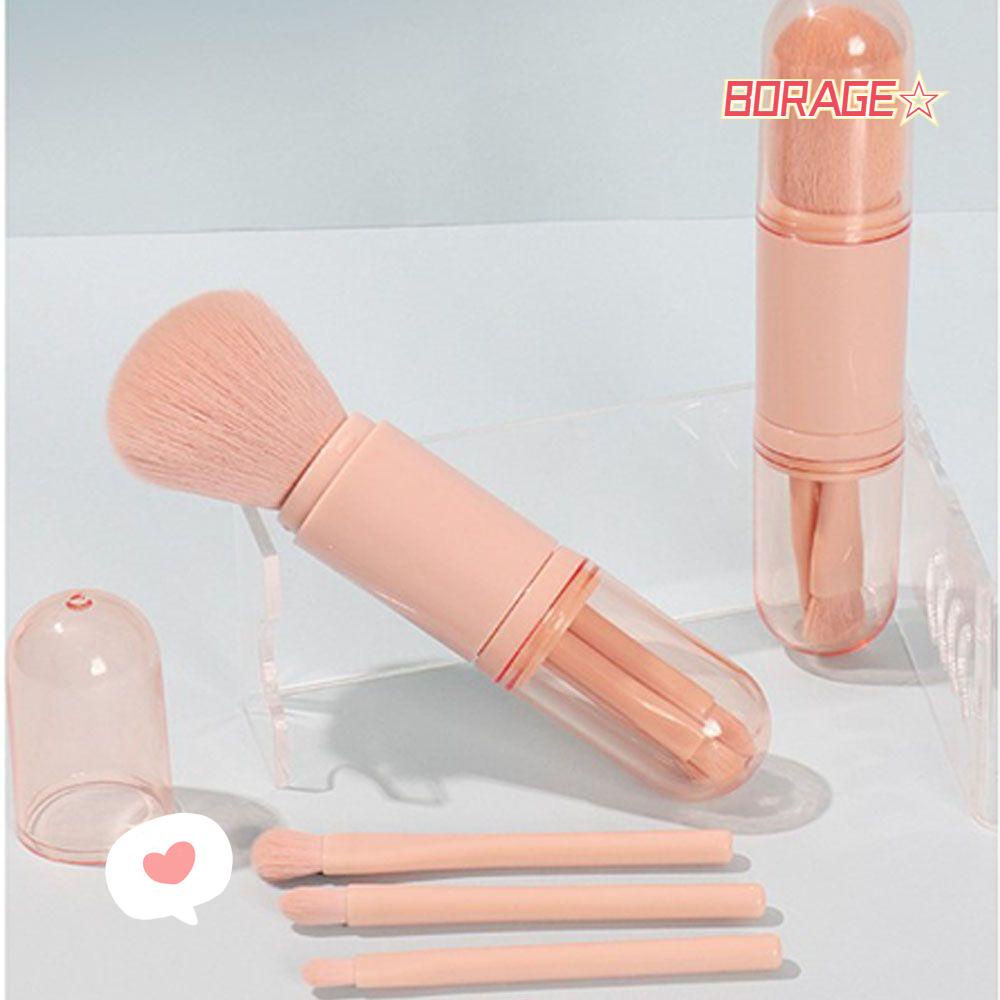 BORAG Bộ Cọ Trang Điểm Bốn Trong Một Tiện Dụng Khi Đi Du Lịch