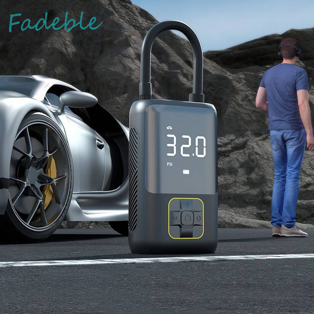 Máy Bơm Lốp Xe Điện Mini 4000mAh 150PSI Type-C USB