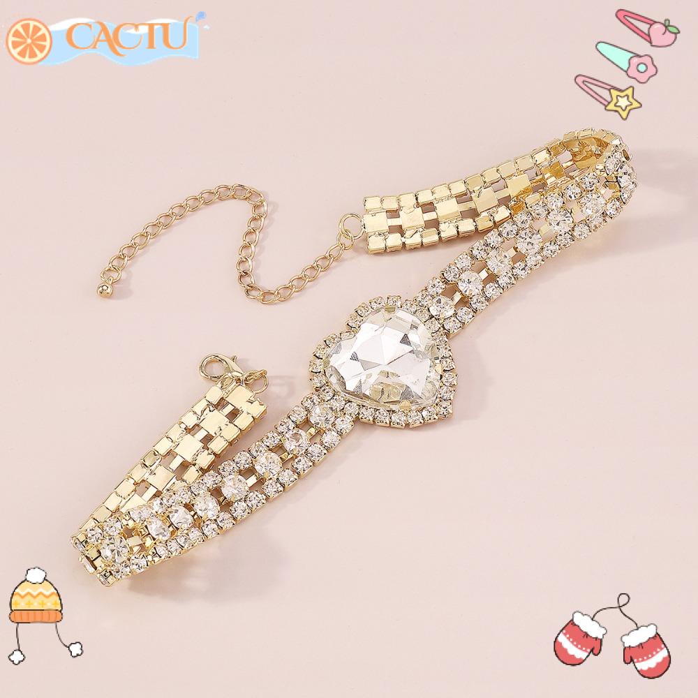 CACTU Vòng cổ Mặt Trái Tim Đính Đá Sang Trọng