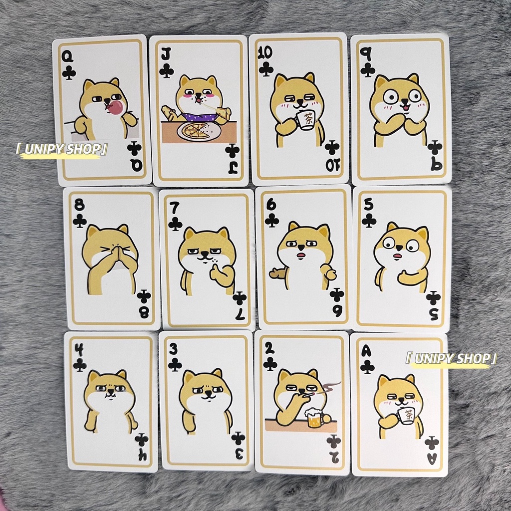 Bộ Bài Tây Chó SHIBA 55 Lá | Thẻ Bài Sưu Tầm Đáng Yêu