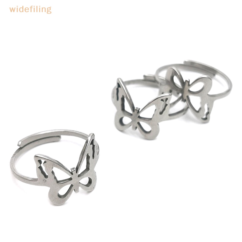 Nhẫn Hình Bướm Thiết Kế Tối Giản Có Thể Điều Chỉnh Kích Cỡ