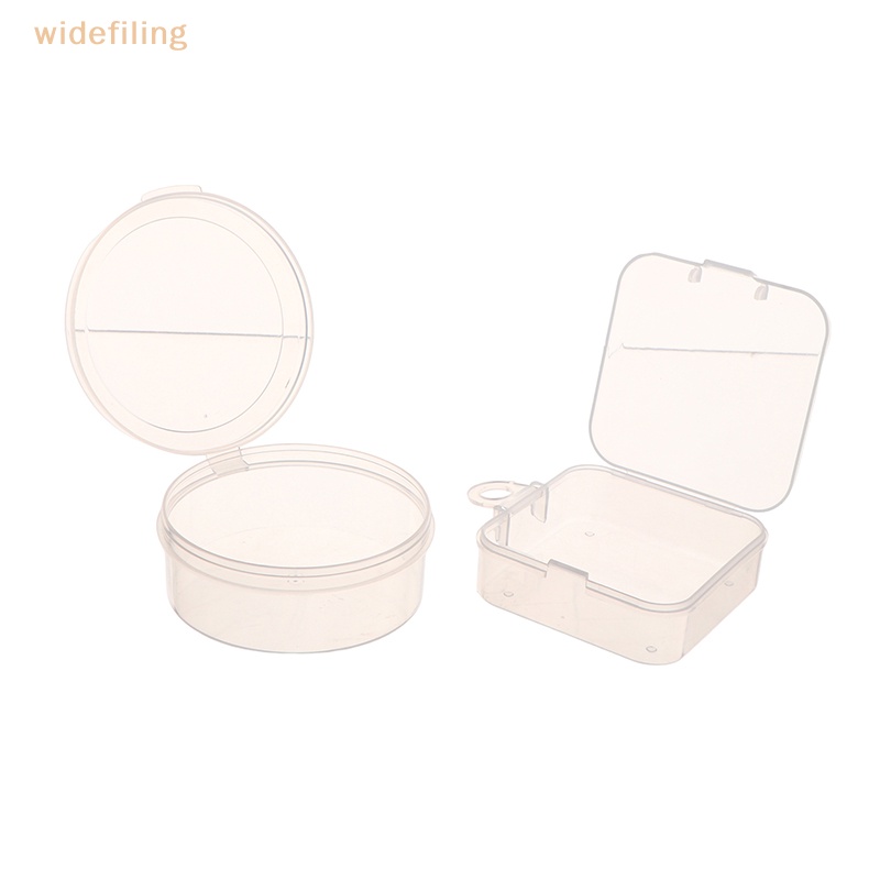 Hộp Đựng Mút Trang Điểm Bằng Nhựa Trong Suốt Hình Tam Giác / Tròn / Vuông Tiện Dụng