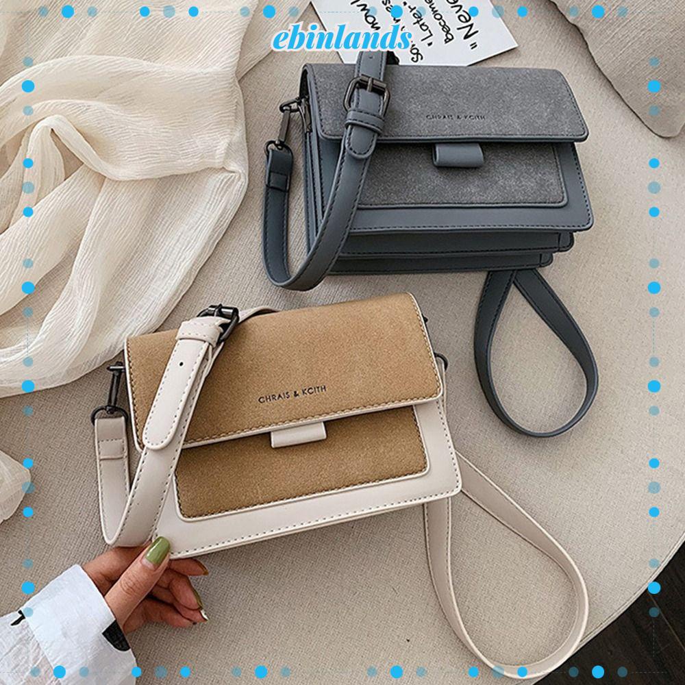 EBINLANDS Túi Đeo Chéo Vai Bằng Da PU Thời Trang Sành Điệu Cho Nữ