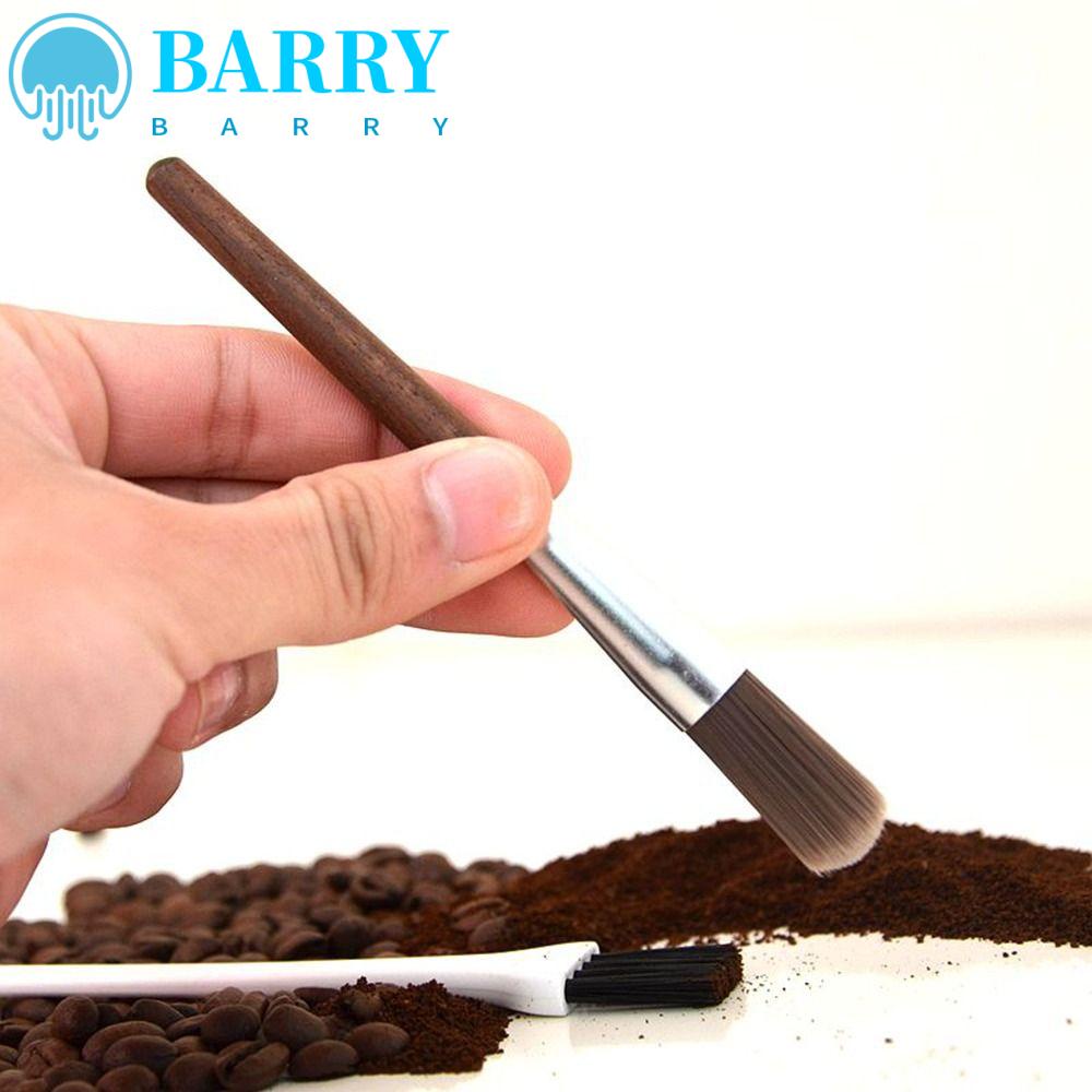 BARRY Bàn Chải Vệ Sinh Máy Xay Cà Phê Espresso Tay Cầm Bằng Gỗ Tự Nhiên Đa Năng