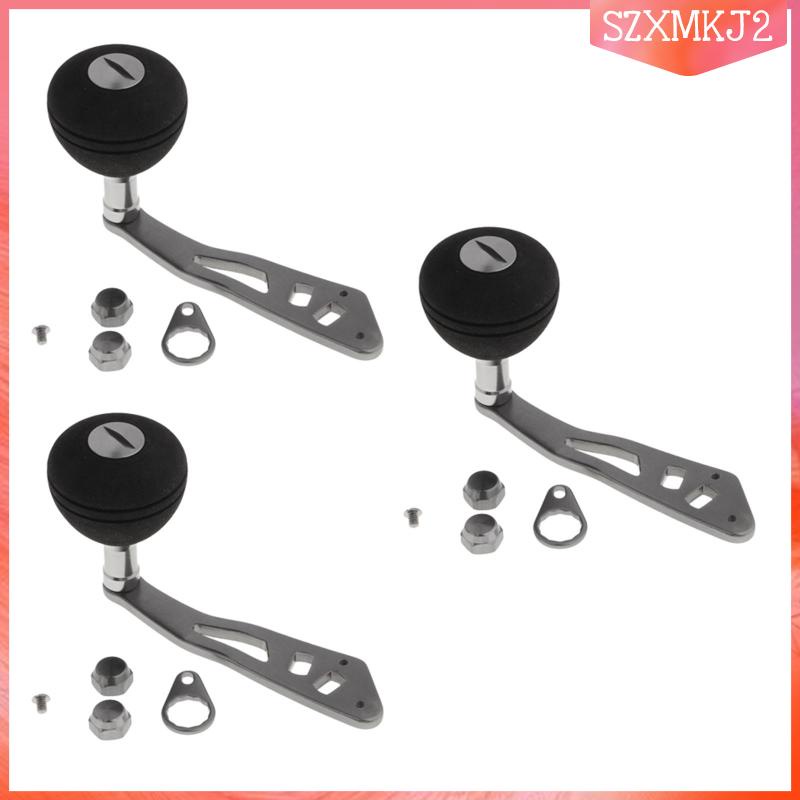 3 Nút Tay Cầm Máy Câu Cá Bằng Kim Loại EVA DIY