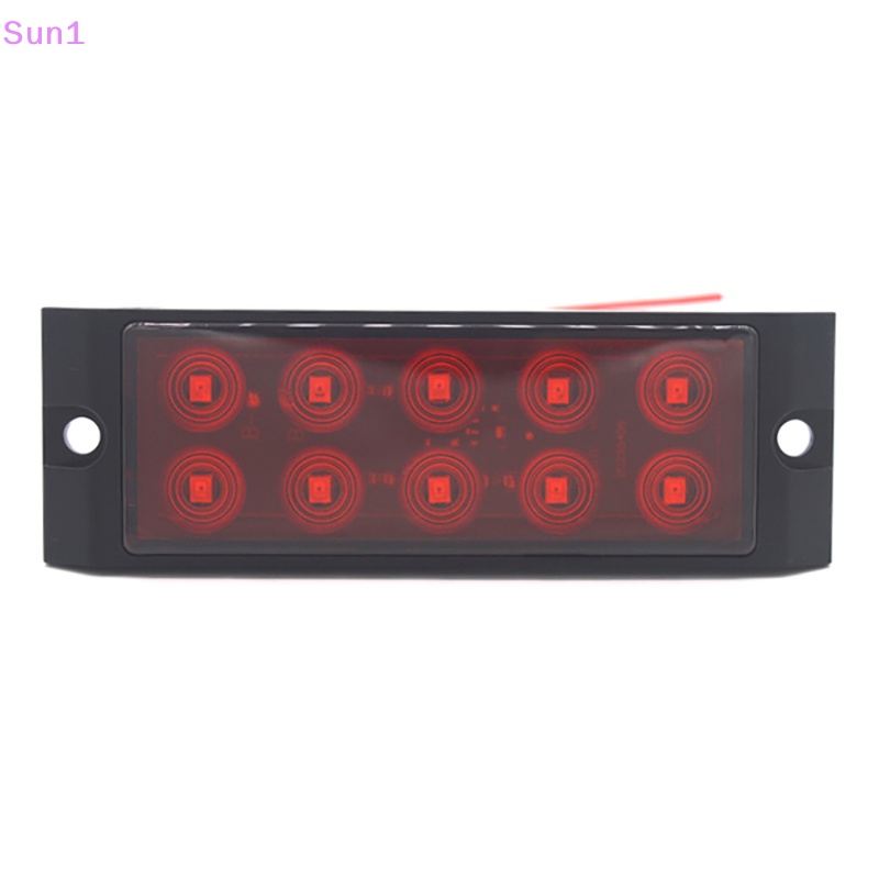 1 Đèn Tín Hiệu 12-24V 10 Bóng Led Hai Mặt Chống Nước Gắn Đuôi Xe Tải