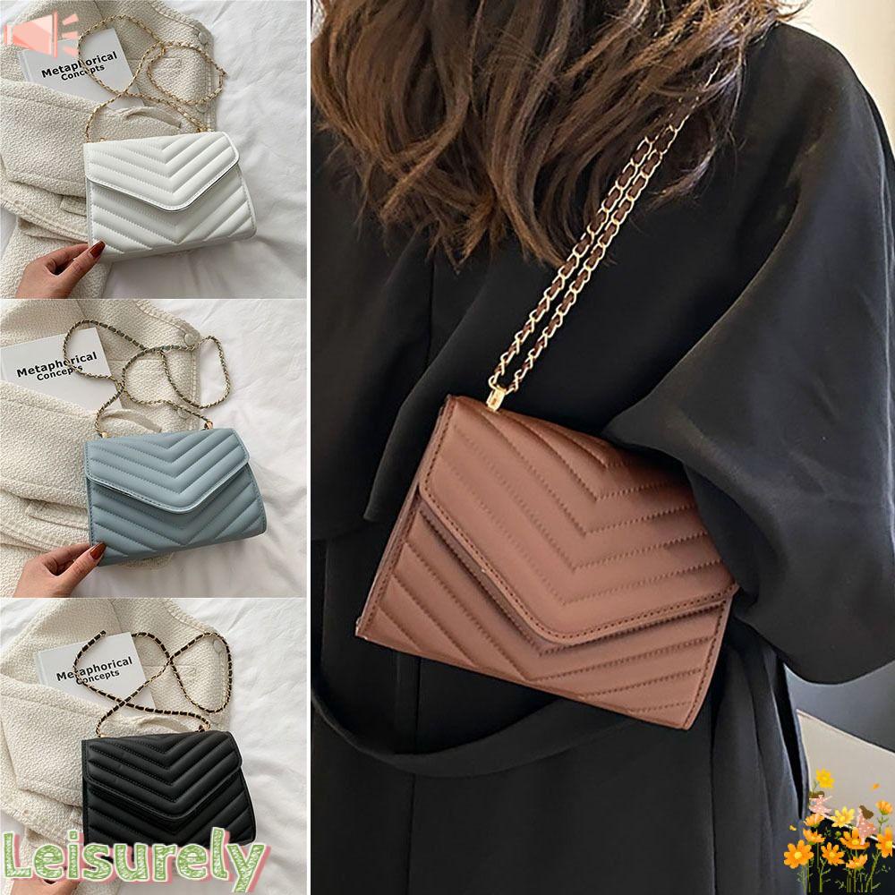 LEILY Túi Đeo Vai Màu Sắc Thanh Lịch