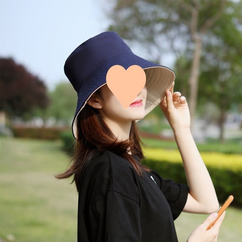 Mũ Rộng Vành Chống Tia UV Hai Mặt Thời Trang Mới Cho Nữ