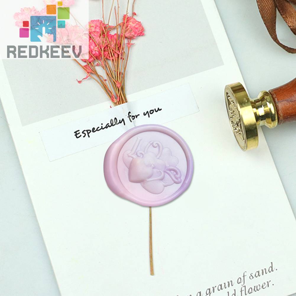 Con Dấu Đầu Đồng Tráng Men 3D 25mm Dùng Để Trang Trí Thiệp Cưới Thẻ