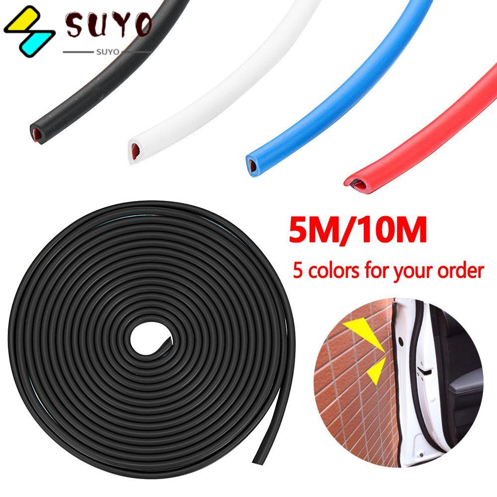 SUYO Dải Cao Su Dán Viền Cửa Xe Hơi Chống Va Chạm / Trầy Xước Màu Xanh Dương Trong Suốt