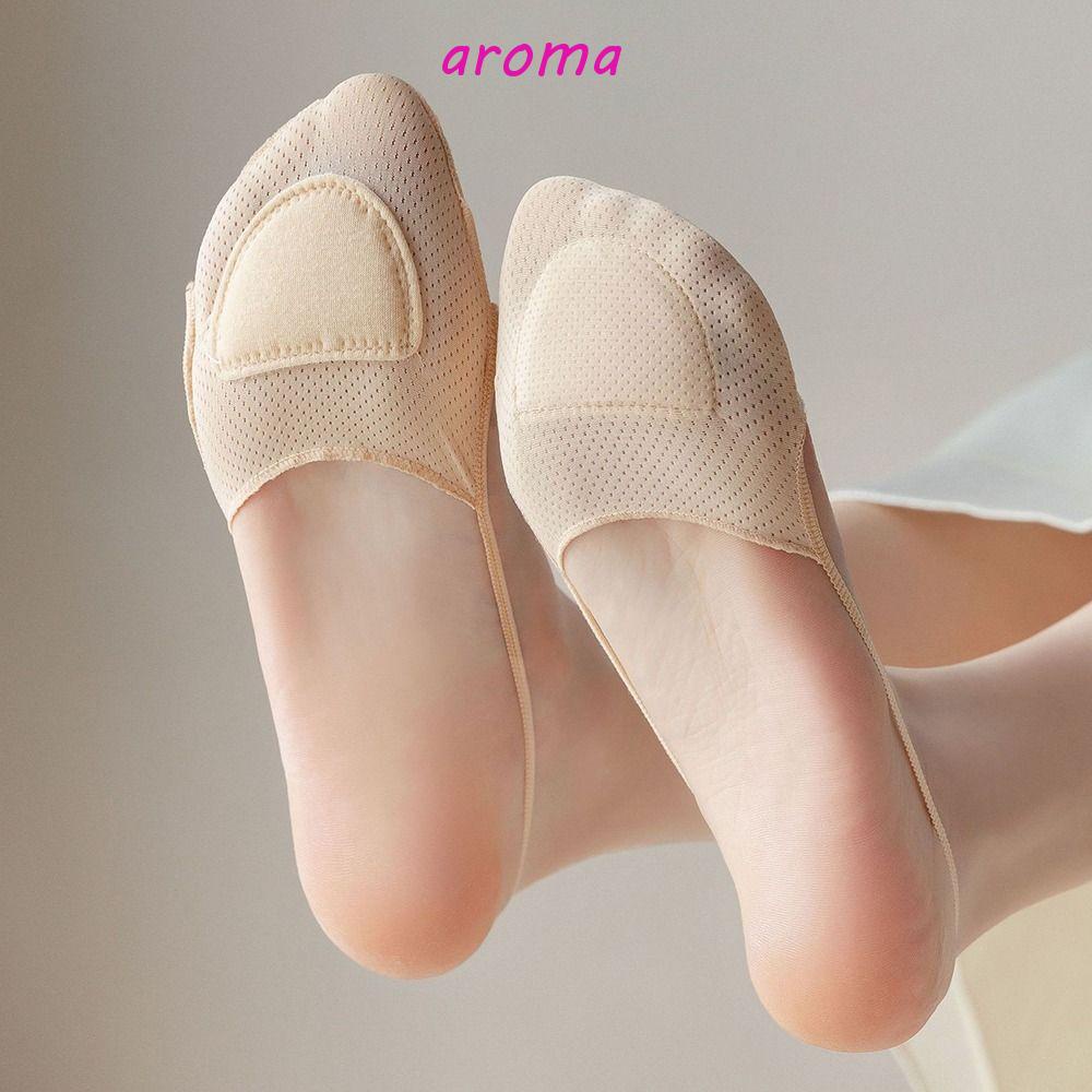 AROMA 1 Đôi Tất Lưới Trong Suốt Thoáng Khí Chống Trượt Thời Trang Mùa Hè Cho Nữ